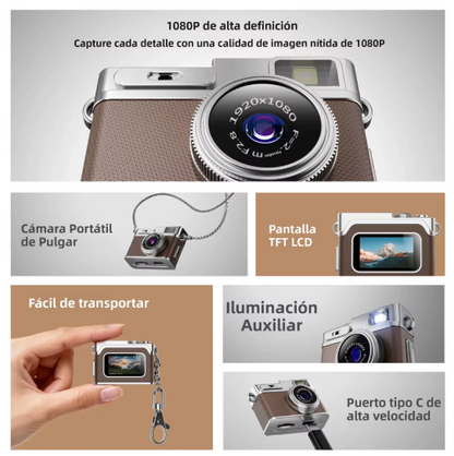 Mini Cámara Retro HD™ | Fotos & Vídeos Aesthetic